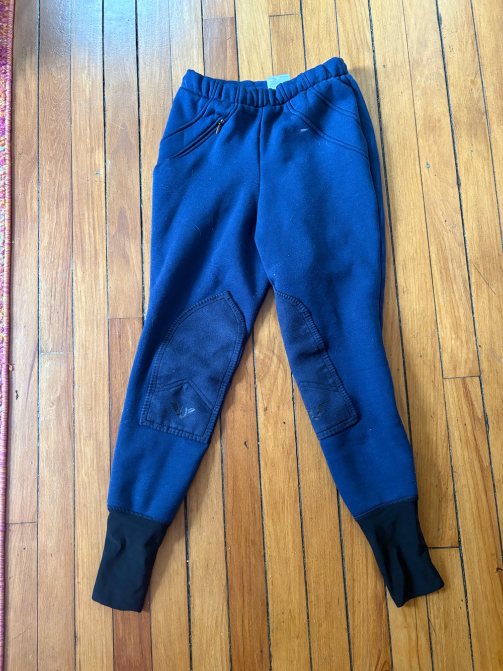 Navy Tuffrider Winter Fleece Riding Pants.